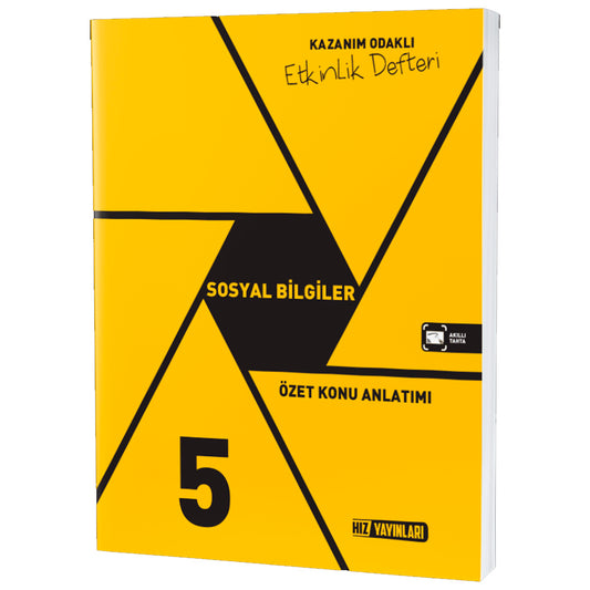 Hız Yayınları 5. Sınıf Sosyal Bilgiler Etkinlik Defteri
