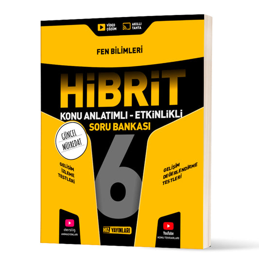 Hız Yayınları 6. Sınıf Fen Bilimleri Hibrit Soru Bankası