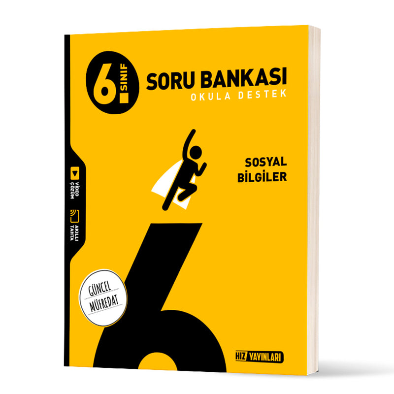 Hız Yayınları Ortaokul 6. Sınıf Sosyal Bilgiler Soru Bankası Test Kitabı
