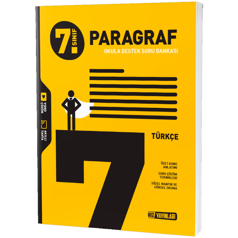 Hız Yayınları 7. Sınıf Türkçe Paragraf Soru Bankası