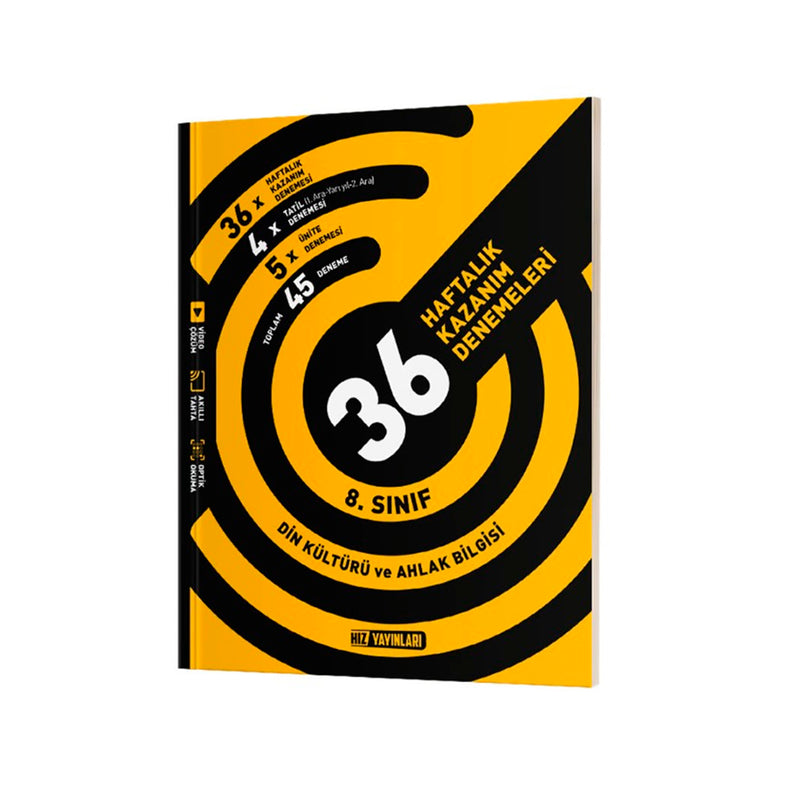 Hız Yayınları 8.Sınıf Din Kültürü Ve Ahlak Bilgisi Haftalık Deneme