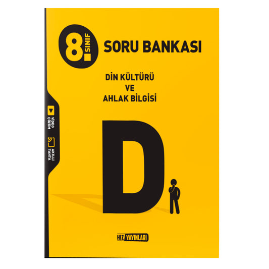 Hız Yayınları Ortaokul 8. Sınıf Din Kültürü ve Ahlak Bilgisi Soru Bankası Test Kitabı