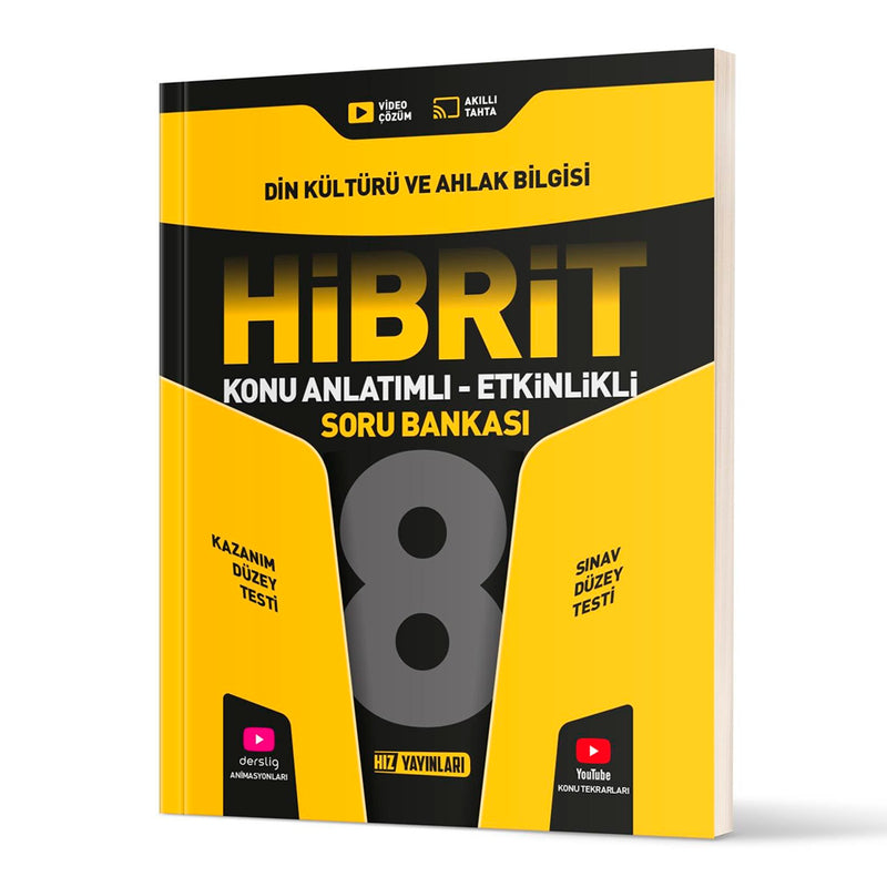Hız Yayınları 8. Sınıf Hibrit Din Soru Bankası