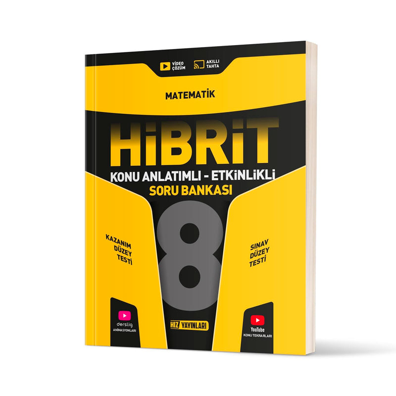 Hız Yayınları 8. Sınıf Hibrit Matematik Soru Bankası