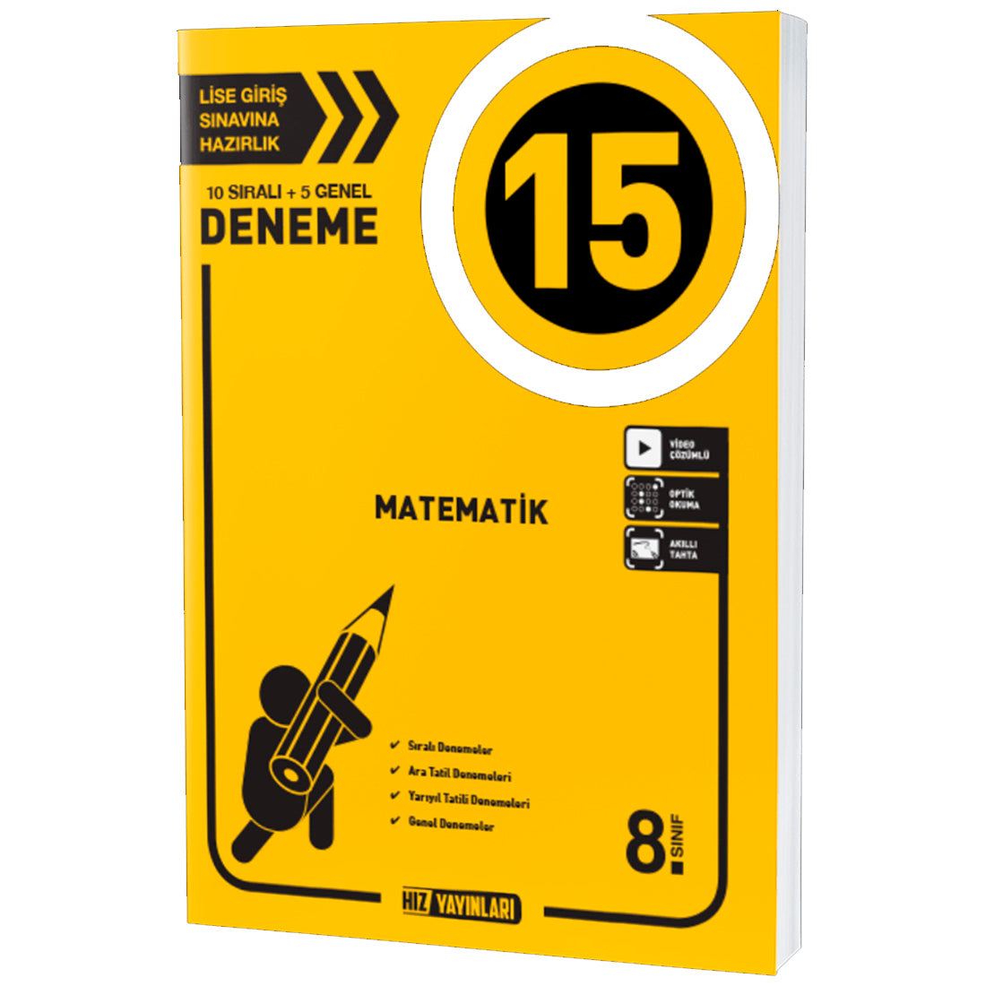 Hız Yayınları 8. Sınıf LGS Matematik 15 Deneme