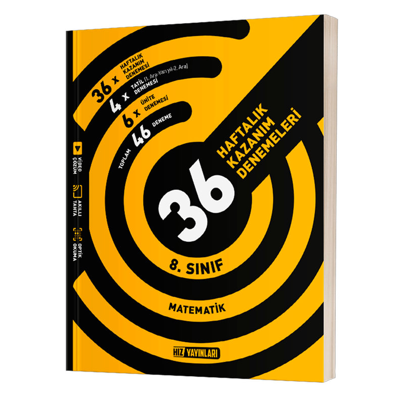 Hız Yayınları 8. Sınıf Matematik Haftalık Deneme