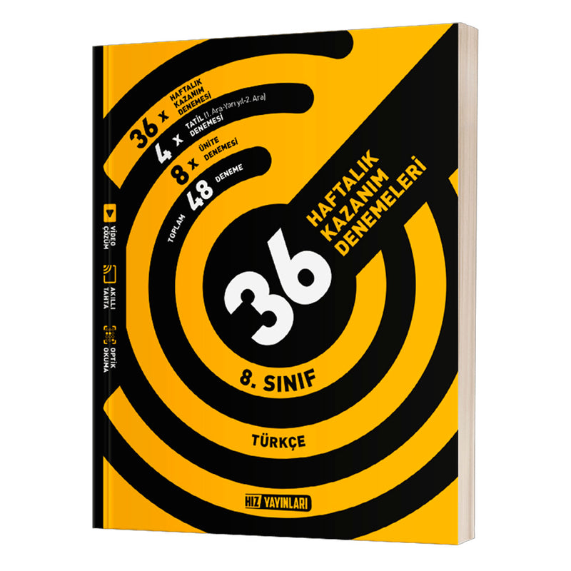 Hız Yayınları 8.Sınıf Türkçe Haftalık Deneme