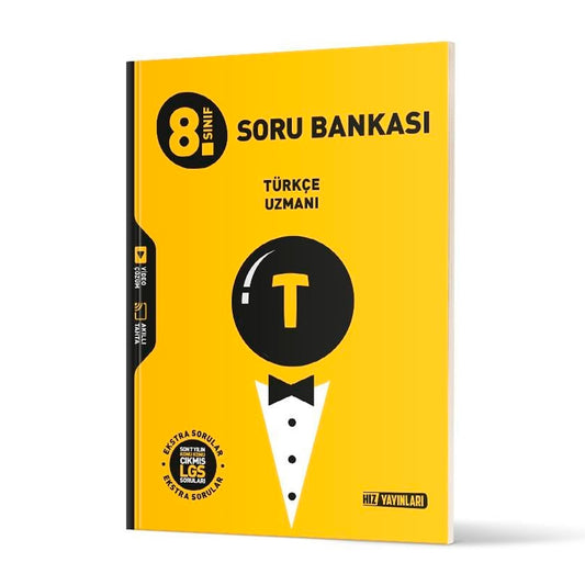 Hız Yayınları 8. Sınıf Türkçe Uzmanı Soru Bankası