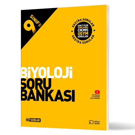 Hız Yayınları 9. Sınıf Lise 1 Biyoloji Soru Bankası Test Kitabı