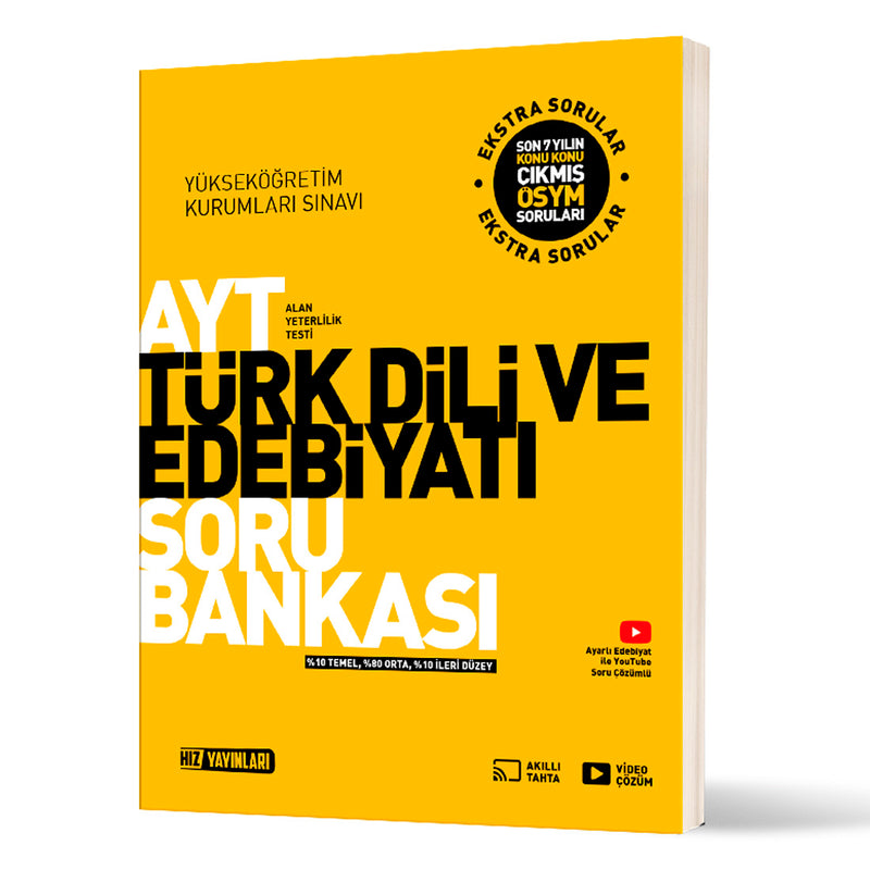 Hız Yayınları AYT Türk Dili Ve Edebiyatı Soru Bankası