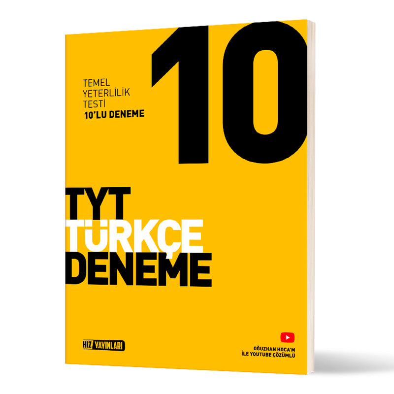 Hız Yayınları  TYT 10 Lu Türkçe Deneme