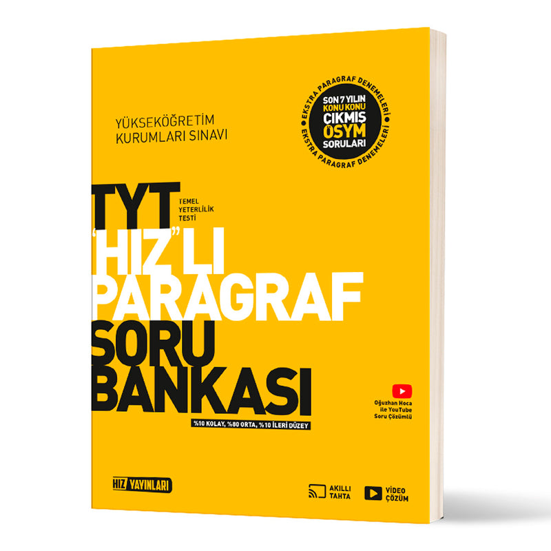 Hız Yayınları  TYT Hız Lı Paragraf Soru Bankası