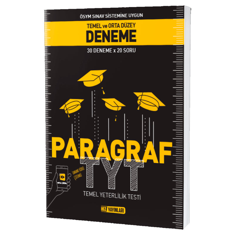 Hız Yayınları TYT Temel ve Orta Düzey Paragraf Deneme