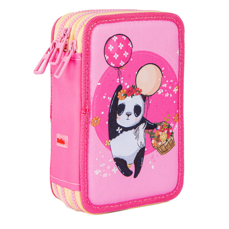 Hoalaa Panda 3 Katlı Dolu Kalem Çantası