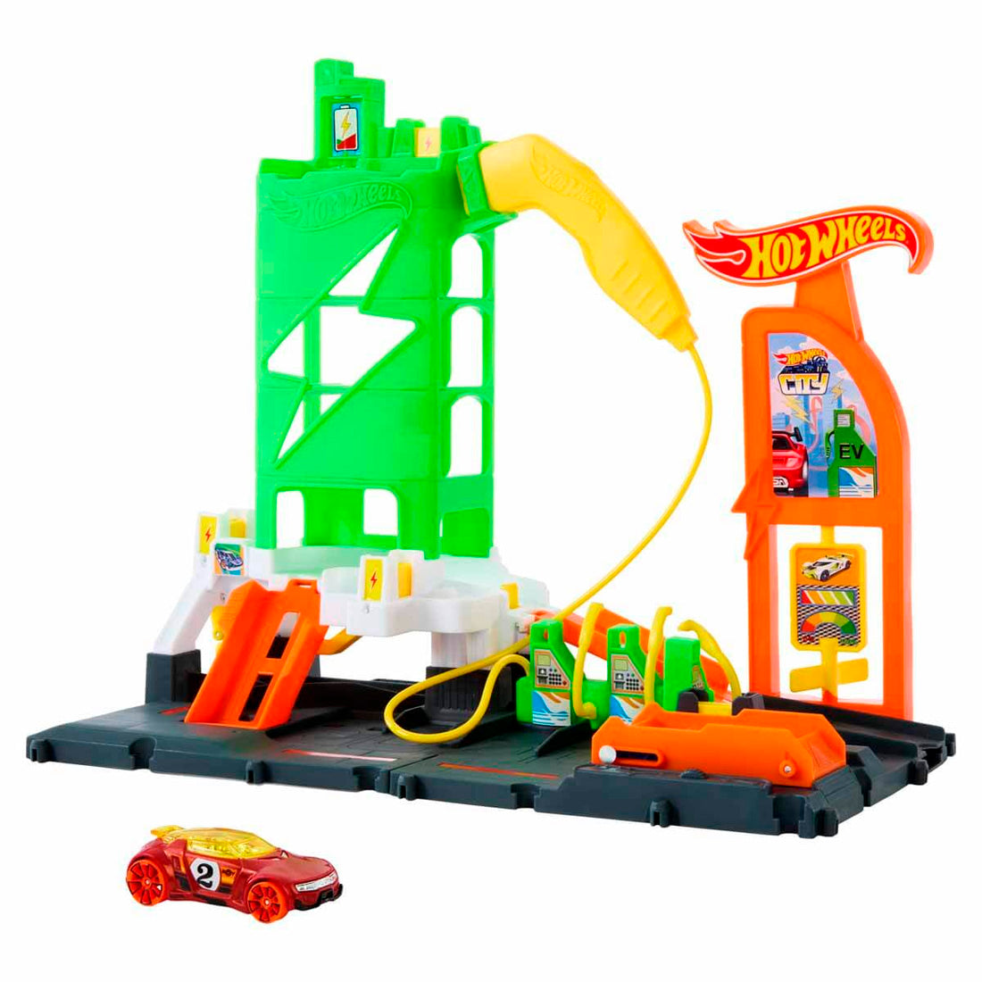 Hot Wheels Elektrikli Araç Şarj İstasyonu Oyun Seti HTN79