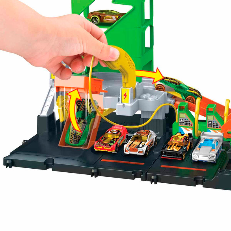 Hot Wheels Elektrikli Araç Şarj İstasyonu Oyun Seti HTN79