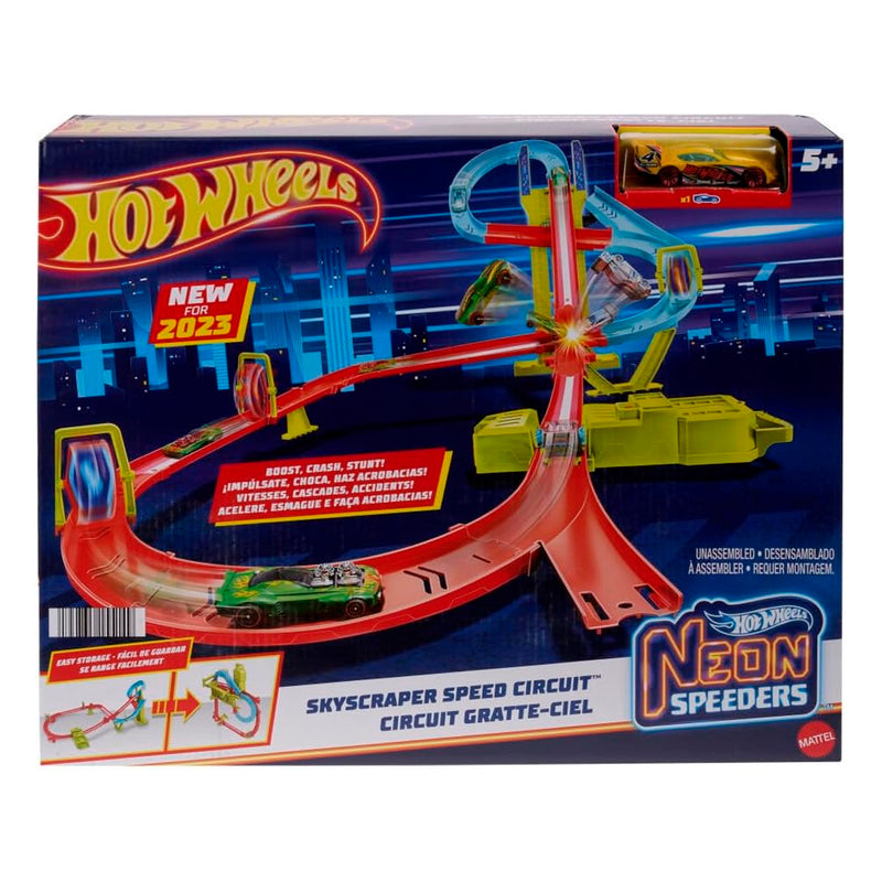 Hot Wheels Neon Yarışlar Çoklu Yarış Heyecanı Pist Seti HPC07