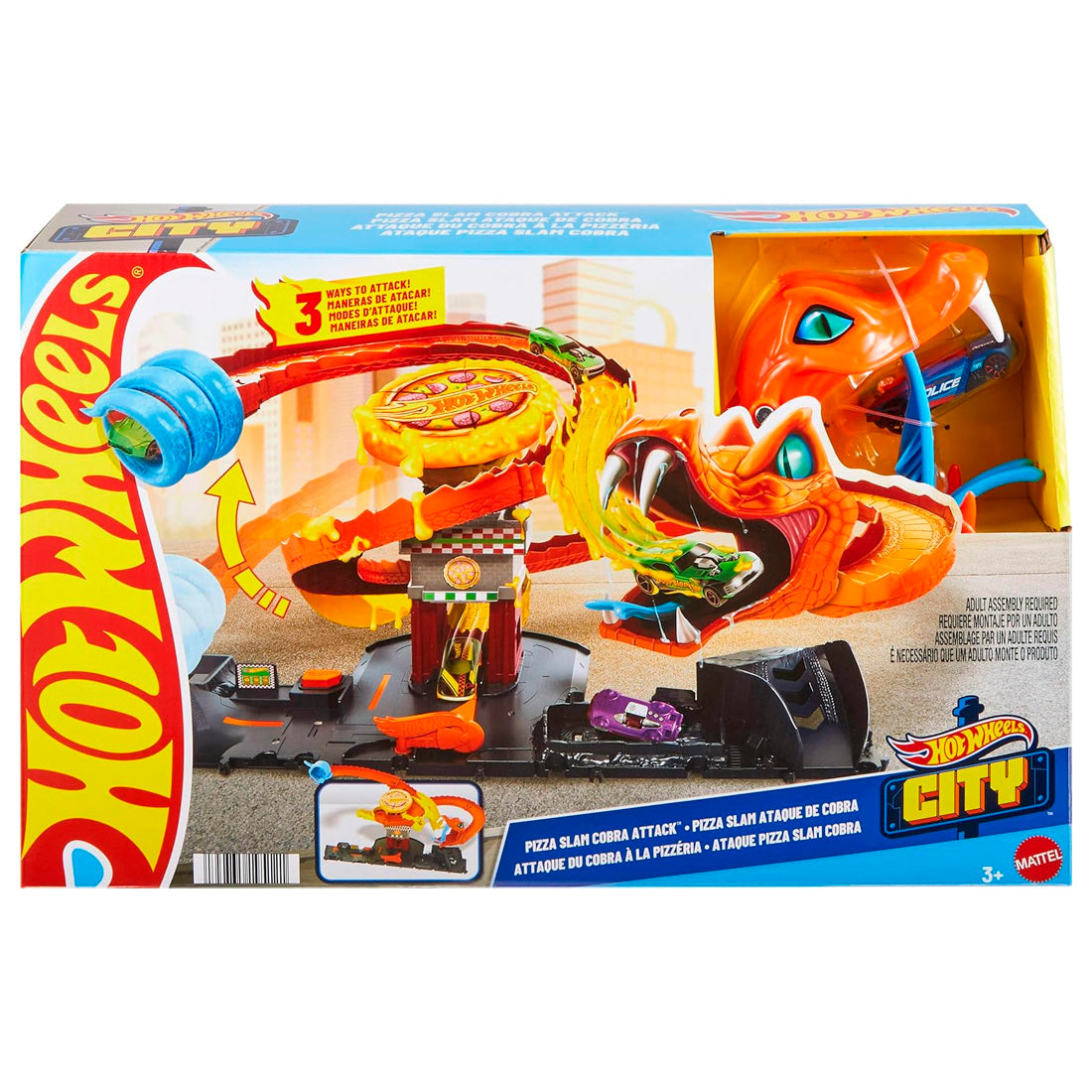 Hot Wheels Pizza Dükkanında Kobra Macerası Oyun Seti HTN81