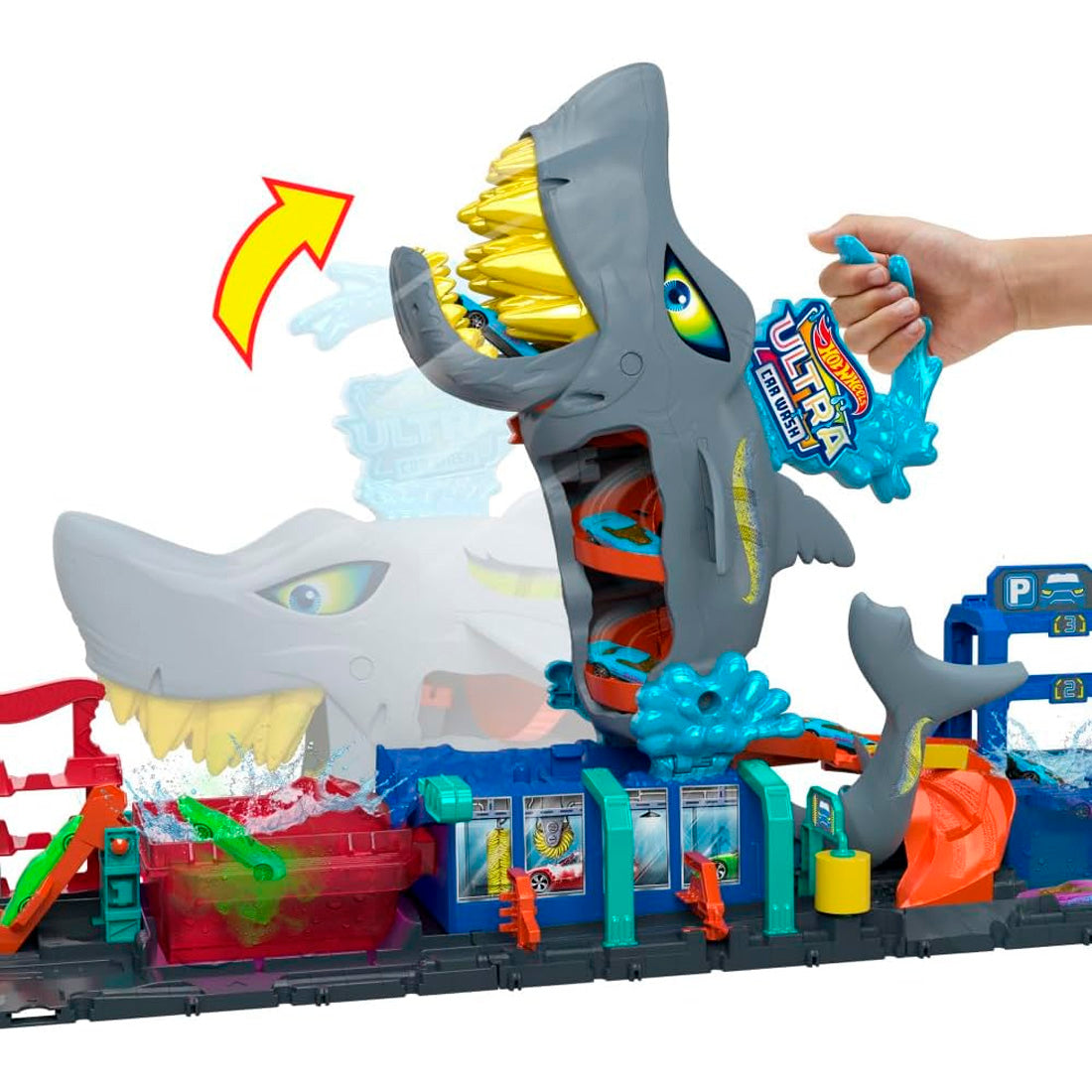 Hot Wheels Şehri Muhteşem Köpek Balığı Araba Yıkama Oyun Seti HTN82