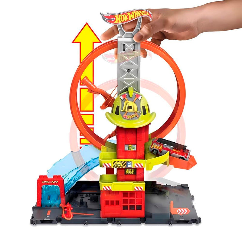 Hot Wheels Şehri Süper Döngü İtfaiye İstasyonu HKX41
