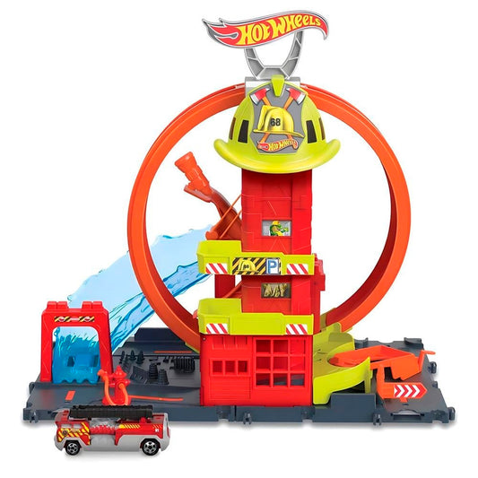 Hot Wheels Şehri Süper Döngü İtfaiye İstasyonu HKX41