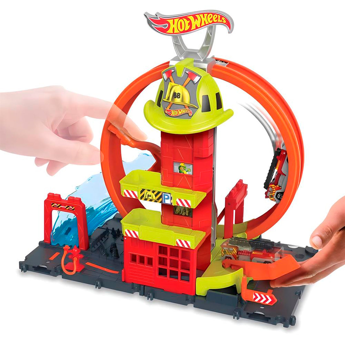 Hot Wheels Şehri Süper Döngü İtfaiye İstasyonu HKX41