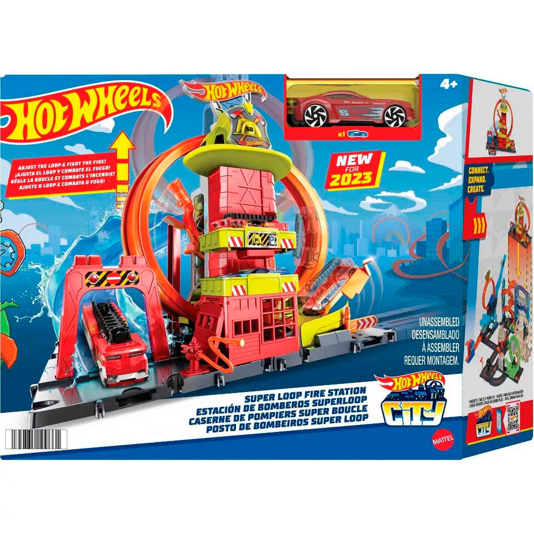 Hot Wheels Şehri Süper Döngü İtfaiye İstasyonu HKX41