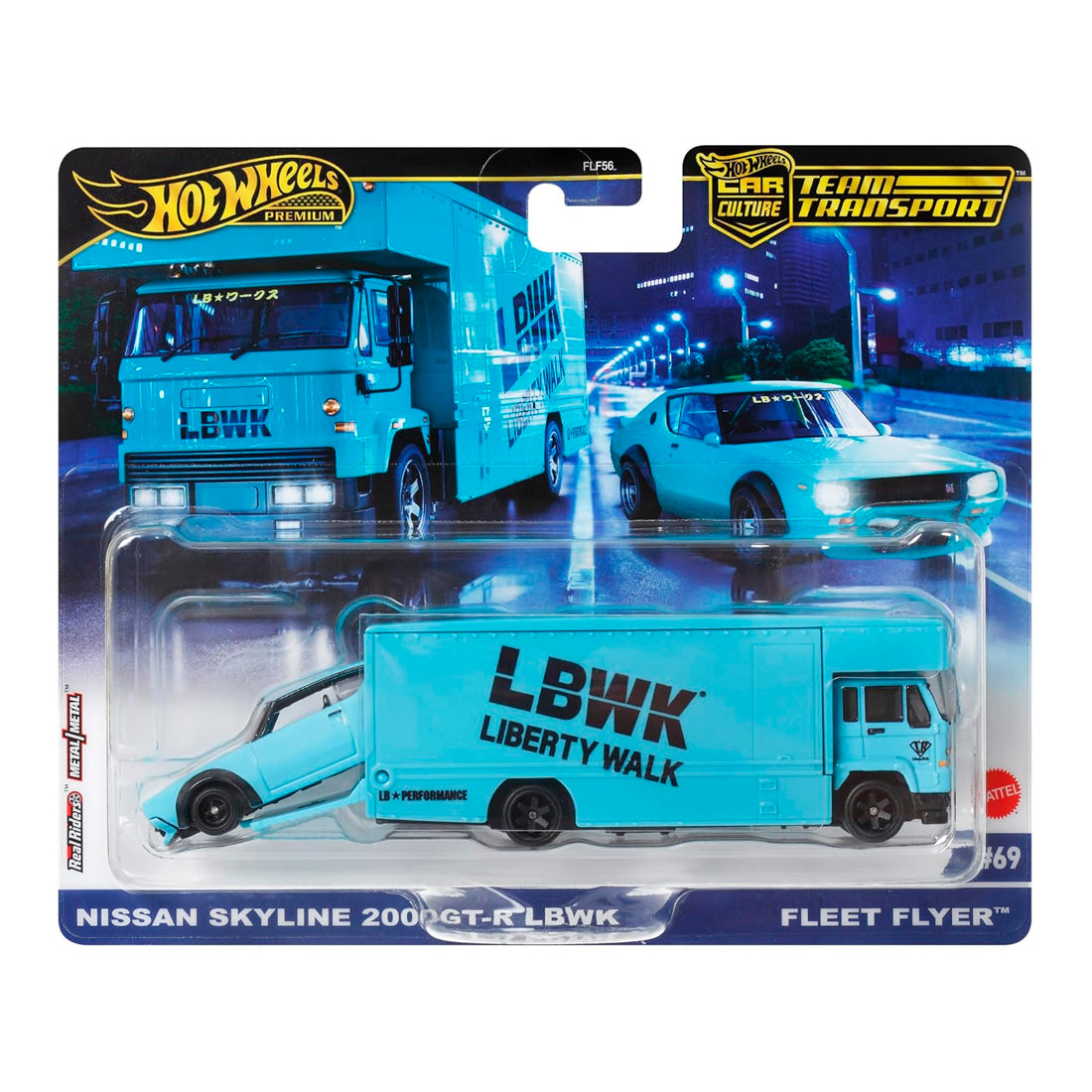 Hot Wheels Team Transport Nissan Skyline 2000 Gt-R Fleet Flye