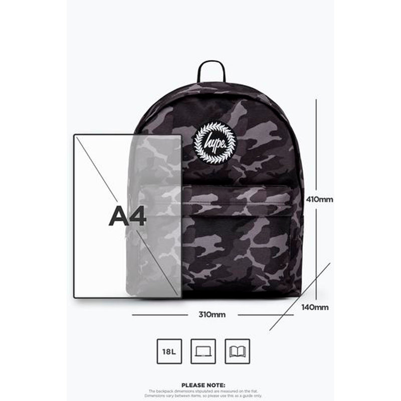 Hype Black & Grey Mono Camo Backpack (TWLG-809_1SZ)