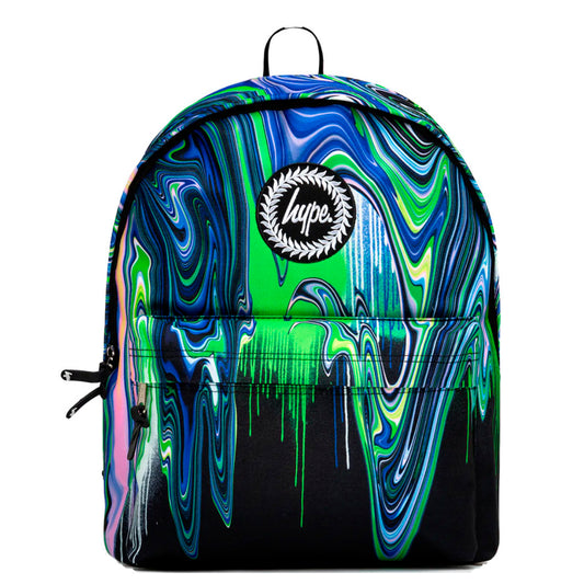 Hype Blue & Green Marble Drıp Backpack (TWLG-700_1SZ)