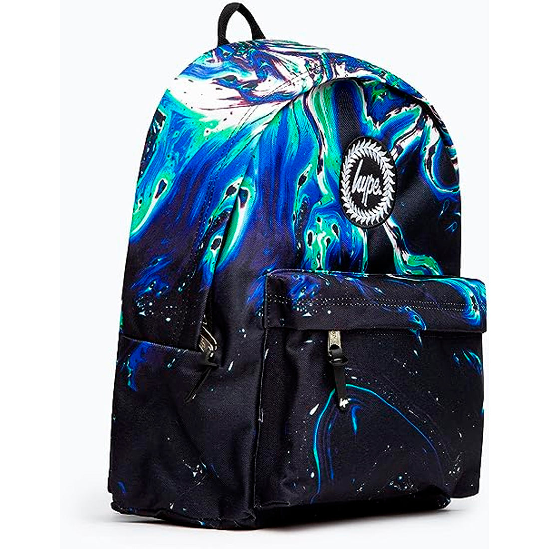 Hype Blue & Green Out Of Space Marble Backpack (TWLG-715_1SZ)