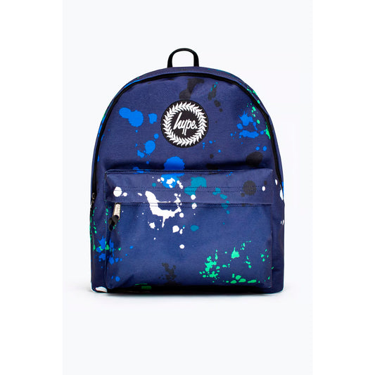 Hype Blue Green White Large Splat Backpack (TWLG-721_1SZ)