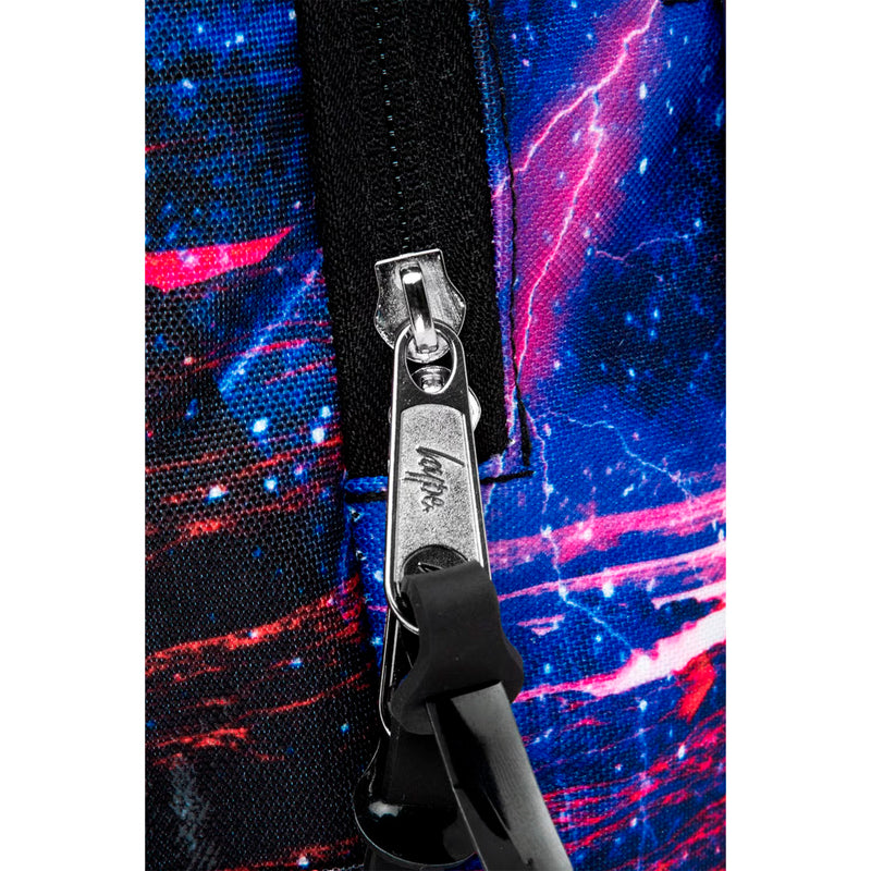 Hype Blue & Purple Galaxy Space Boxy Backpack (TWLG-828_1SZ)