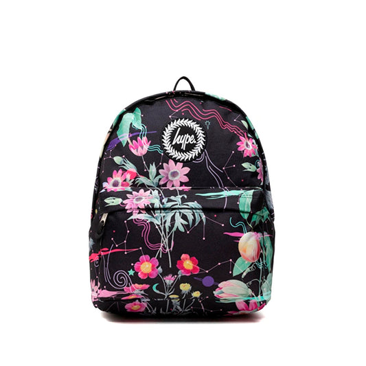 Hype Mystic Flower Crest Siyah Kız Çocuk Sırt Çantası