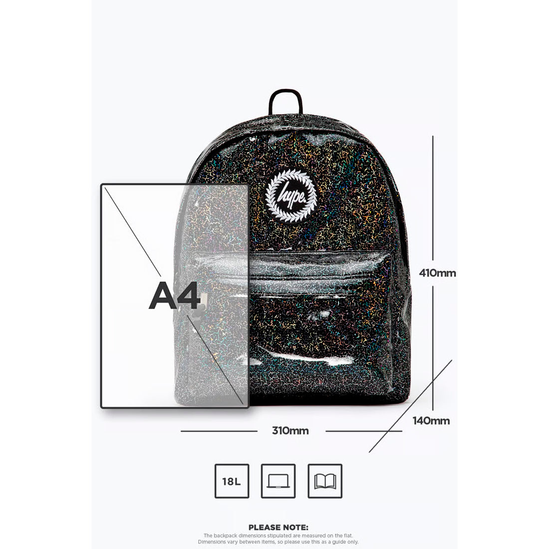 Hype Navy Blue Crack Backpack (TWLG-773_1SZ)