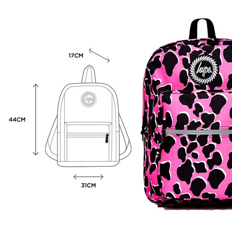 Hype Pink & Black Outlıne Anımal Utılıty Backpack (TWLG-861_1SZ)