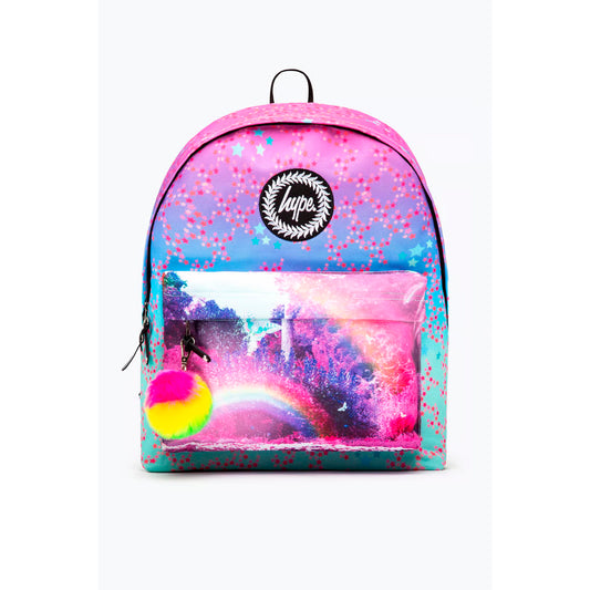Hype Pink & Blue Gradıent Raınbow Backpack (TWLG-770_1SZ)
