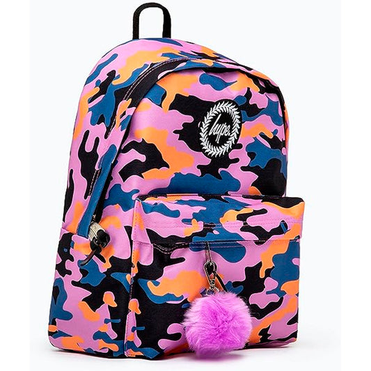 Hype Purple & Orange Camo Backpack (TWLG-754_1SZ)