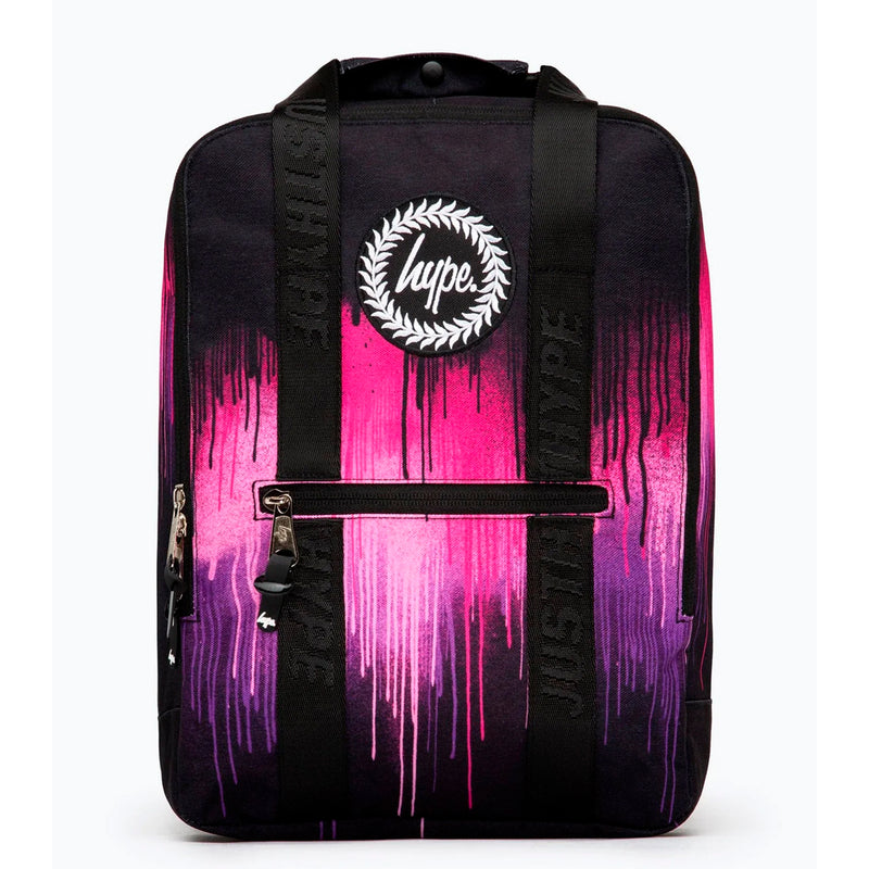 Hype Purple & Pink Drıp Boxy Backpack (TWLG-825_1SZ)