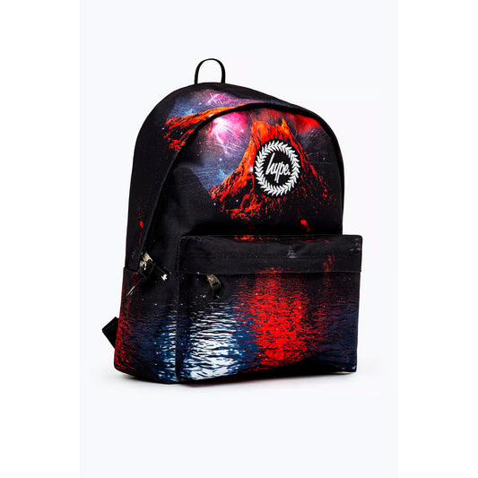 Hype Red Landscape Volcano Backpack (TWLG-738_1SZ)