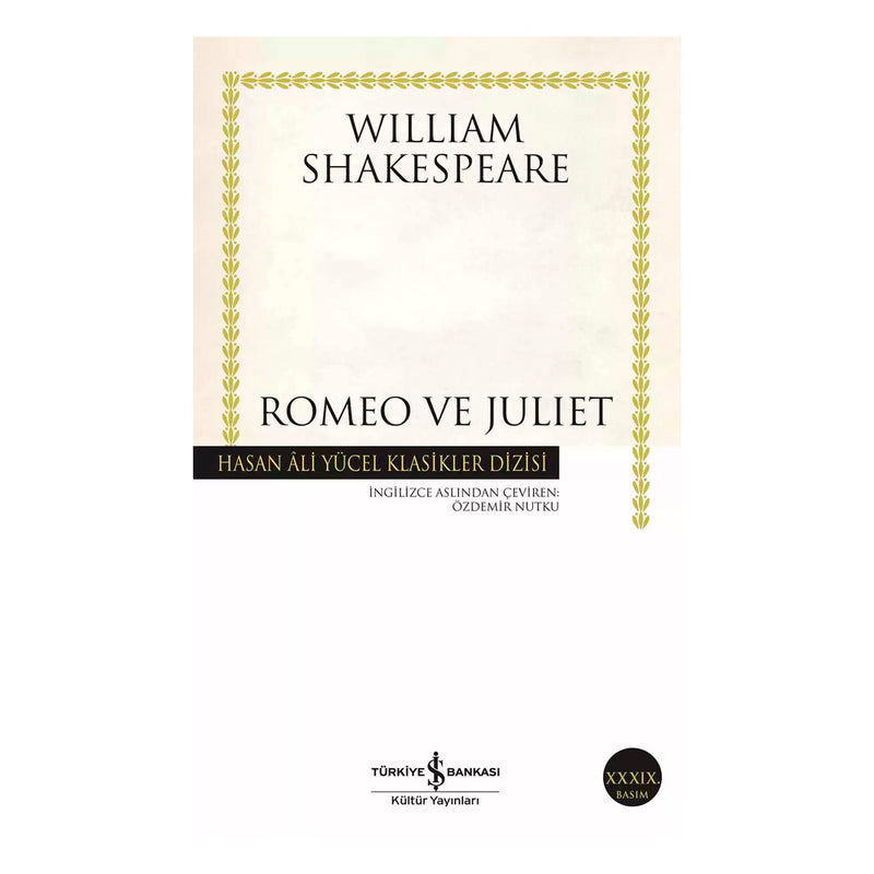 İş Bankası Kültür Yayınları Romeo ve Juliet