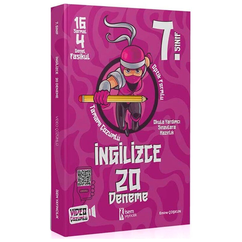 İsem Yayınları 7. Sınıf İngilizce 20 Deneme 2023