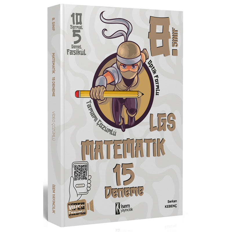 İsem Yayınları 8. Sınıf Matematik 15 Deneme 2023