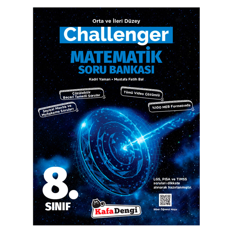 Kafa dengi Yayınları 8. Sınıf LGS Matematik Challenger Soru Bankası