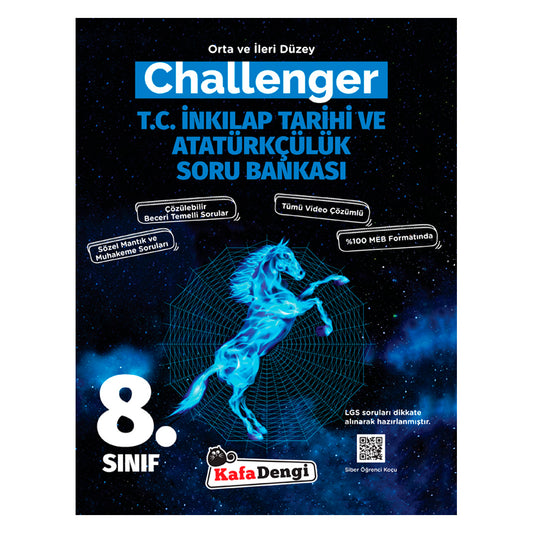 Kafa Dengi Yayınları Challenger 8. Sınıf T.C. İnkılap Tarihi ve Atatürkçülük  Soru Bankası