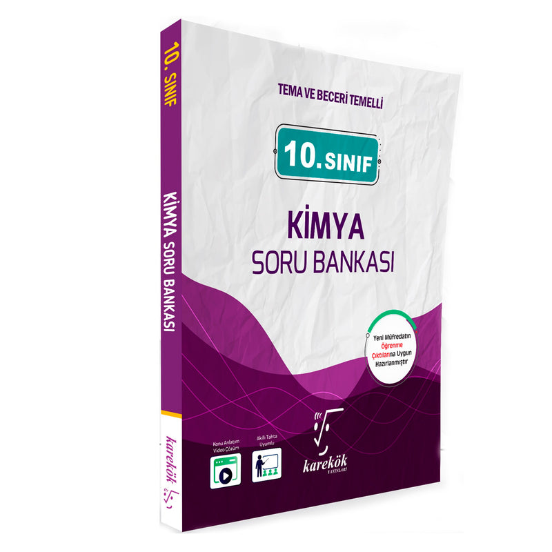 Karekök Yayınları 10.Sınıf Kimya Soru Bankası 2020-2021