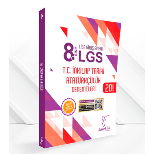 Karekök Yayınları 8. Sınıf LGS T.C. İnkılap Tarihi ve Atatürkçülük 20'li Deneme Sınavı
