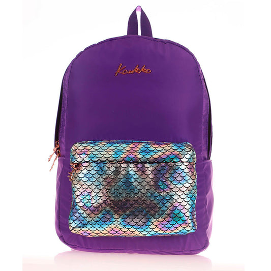 Kaukko Bright Scale - Mor Sırt Çantası K1527