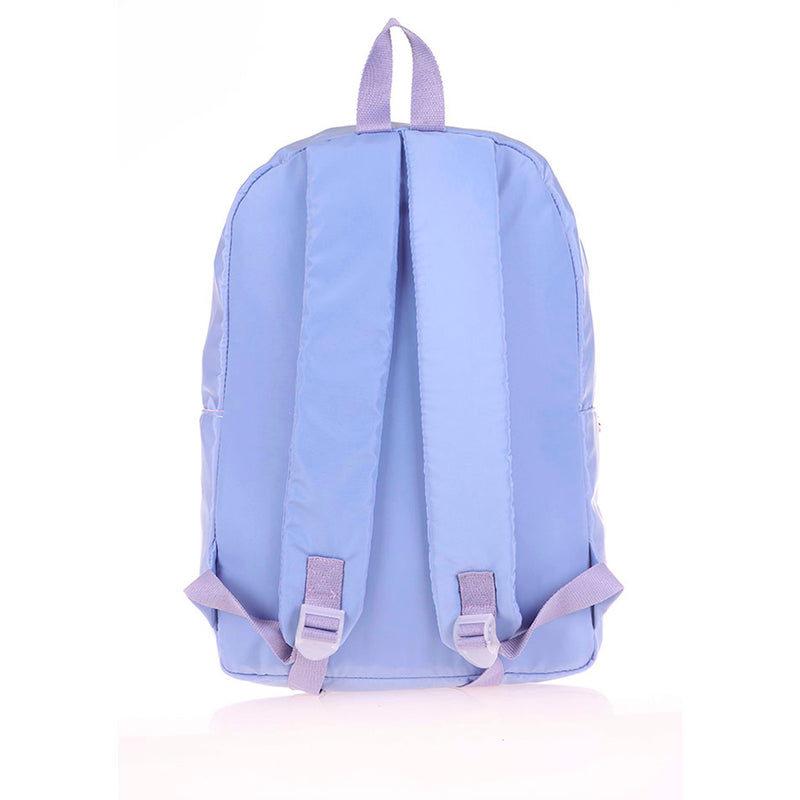 Kaukko Bright Taşlı Floral Mavi Kız Çocuk Sırt Çantası