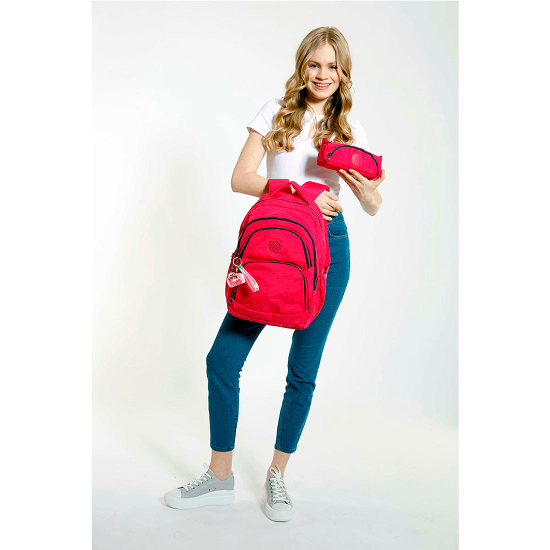 Kaukko Crazy Pembe Kız Çocuk Sırt Çantası